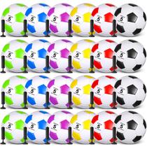 Conjunto de bolas de futebol Sotiff tamanho 5, colorido, 24 peças com bombas