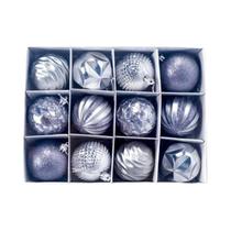 Conjunto de bolas de Natal de 12 unidades Decoração de árvore de Natal Decoração de ano novo 2024 Conjunto de bolas de Natal de 12 unidades Decoração de árvore de Natal Decoração de ano novo 2024