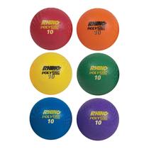 Conjunto de bolas de playground Champion Sports Rhino 10 cm Rubber 6 bolas