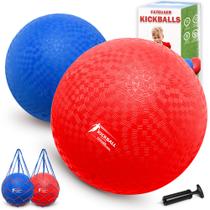 Conjunto de bolas de playground FATEUAER Kickball 8,5 polegadas, pacote com 2 unidades com bomba Conjunto de bolas de playground FATEUAER Kickball 8,5 polegadas, pacote com 2 unidades com bomba