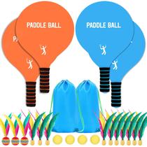 Conjunto de bolas de remo de praia Beeplove com grandes raquetes de remo