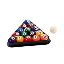 Conjunto de bolas de sinuca Barrington Billiards 57 mm em resina durável Conjunto de bolas de sinuca Barrington Billiards 57 mm em resina durável