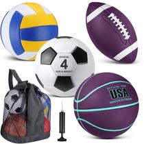 Conjunto de bolas esportivas HyDren Basquete Futebol Voleibol Conjunto de bolas esportivas HyDren Basquete Futebol Voleibol