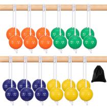 Conjunto de bolas Lenwen Ladder, pacote com 12, 4 cores com bolsa