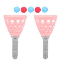 Conjunto de bolas Throw and Catch para crianças com raquetes e 5 bolas Conjunto de bolas Throw and Catch para crianças com raquetes e 5 bolas