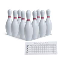 Conjunto de boliche Champion Sports com pinos de plástico - bola não incluída Conjunto de boliche Champion Sports com pinos de plástico - bola não incluída