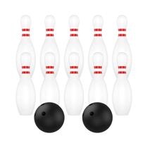 Conjunto De Boliche Infantil, Brinquedo Educacional, Bola De Plástico E Pinos, Jogo Familiar Para
