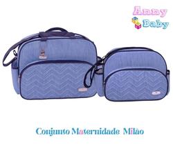 Conjunto de Bolsa Maternidade Milão Azul - CBG0010