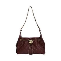 Conjunto De Bolsa Transversal E Bolsa De Mão Em Couro Elegante Para Mulheres, Design Clássico,