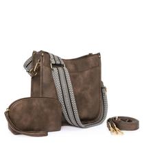 Conjunto de bolsas CLUCI Crossbody Leather Hobo com carteira para mulheres
