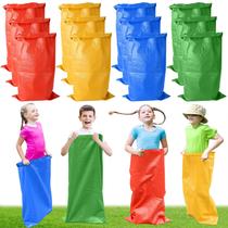 Conjunto de bolsas de corrida Potato Sack, 16 unidades para jogos familiares e jogos ao ar livre Conjunto de bolsas de corrida Potato Sack, 16 unidades para jogos familiares e jogos ao ar livre