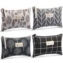 Conjunto de bolsas de cosméticos: bolsa de viagem de lona Boao para mulheres, 4 unidades