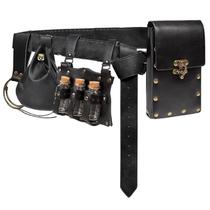 Conjunto de bolsas de couro medieval Tool Belt SUMGOGO de 5 peças Conjunto de bolsas de couro medieval Tool Belt SUMGOGO de 5 peças