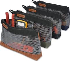 Conjunto de bolsas de ferramentas WELKINLAND, tela encerada de 12", 4 unidades