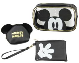 Conjunto de bolsas de higiene Bioworld Disney Mickey Mouse 3 peças