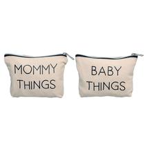 Conjunto de bolsas de lona Pearhead Mommy and Baby para novas mães Conjunto de bolsas de lona Pearhead Mommy and Baby para novas mães