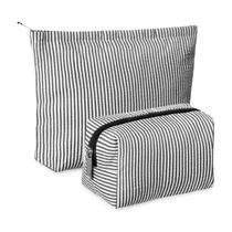 Conjunto de bolsas de maquiagem Huhumy Cute Cosmetic Pouch para mulheres (preta) Conjunto de bolsas de maquiagem Huhumy Cute Cosmetic Pouch para mulheres (preta)