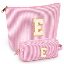 Conjunto de bolsas de maquiagem mibasies Initial for Women Travel Toiletry