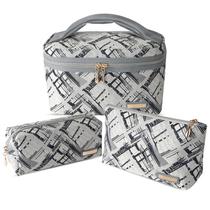 Conjunto de bolsas de maquiagem Richeart Cationic Jacquard Cosmetic Organizer Conjunto de bolsas de maquiagem Richeart Cationic Jacquard Cosmetic Organizer