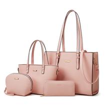 Conjunto de bolsas de material sintético Lovematch, 4 peças para mulheres Conjunto de bolsas de material sintético Lovematch, 4 peças para mulheres