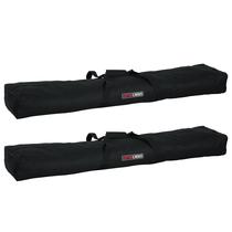 Conjunto de bolsas de transporte Gator para 2 alto-falantes, microfone ou suportes de iluminação Conjunto de bolsas de transporte Gator para 2 alto-falantes, microfone ou suportes de iluminação