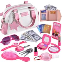 Conjunto de bolsas FRIEET Play para meninas com maquiagem fingida 3-8Y Conjunto de bolsas FRIEET Play para meninas com maquiagem fingida 3-8Y