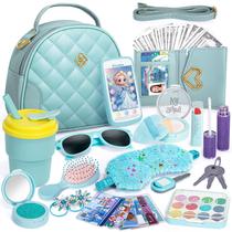 Conjunto de bolsas Hohosunlar Princess Frozen Toy com acessórios de 3 a 8 anos Conjunto de bolsas Hohosunlar Princess Frozen Toy com acessórios de 3 a 8 anos