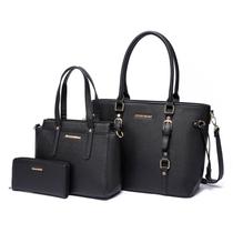 Conjunto de bolsas Montana West, carteira de couro para mulheres