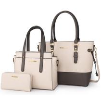 Conjunto de bolsas Montana West, carteira de couro para mulheres Conjunto de bolsas Montana West, carteira de couro para mulheres