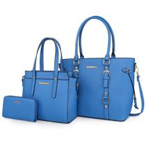 Conjunto de bolsas Montana West, carteira de couro para mulheres