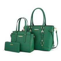 Conjunto de bolsas Montana West, carteira feminina de couro, 3 peças