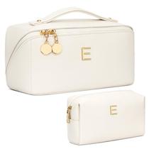 Conjunto de bolsas organizadoras de maquiagem CLOUDWINGS, presentes de aniversário, bege