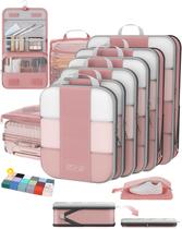 Conjunto de Bolsas Organizadoras OlarHike com 10 Peças e Cubos de Compressão Conjunto de Bolsas Organizadoras OlarHike com 10 Peças e Cubos de Compressão