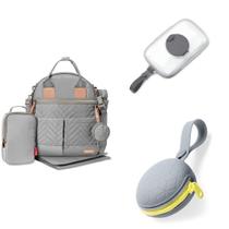 Conjunto de Bolsas para Fraldas Skip Hop Suite - com Estojo para Lenços Umedecidos e Porta-Chupeta Conjunto de Bolsas para Fraldas Skip Hop Suite - com Estojo para Lenços Umedecidos e Porta-Chupeta