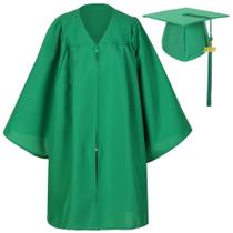 Conjunto de boné e vestido de formatura Gradwow Matte para crianças