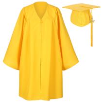 Conjunto de boné e vestido de formatura Matte Kindergarten Preschool Kids