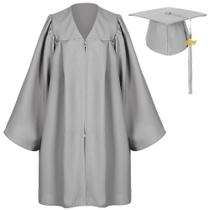 Conjunto de boné e vestido de formatura para crianças pré-escolares do jardim de infância