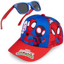 Conjunto de Boné Infantil e Óculos de Sol Marvel Spidey UV Get Trend