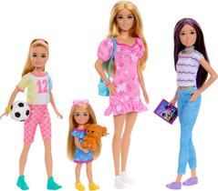 Conjunto de bonecas Barbie Sisters com roupas e acessórios