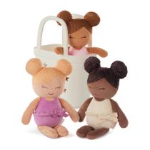 Conjunto de Bonecas de Banho LullaBaby 3 Bonecas de Pelúcia com Cesto Conjunto de Bonecas de Banho LullaBaby 3 Bonecas de Pelúcia com Cesto