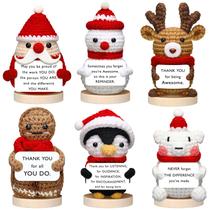Conjunto de bonecas de crochê de Natal Wavwavw Housekeeping Week Gift