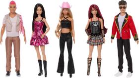 Conjunto de bonecas modernas Barbie RBD com Roberta, Mia, Lupita, Diego e Giovanni