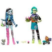 Conjunto de bonecas Monster High Coffee Break Frankie Stein & Deuce Gorgon