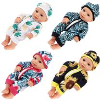 Conjunto de bonecas ONEST Reborn Baby Doll de 10 polegadas com 4 roupas de 30 cm Conjunto de bonecas ONEST Reborn Baby Doll de 10 polegadas com 4 roupas de 30 cm