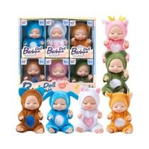Conjunto De Bonecas Reborn Mini, Brinquedo De Silicone Realista E Fofo Com Roupas Para Meninas E