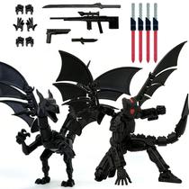 Conjunto de Boneco Articulado Robot Action Figure KAMOVNY T13 com Dragão e Armas Conjunto de Boneco Articulado Robot Action Figure KAMOVNY T13 com Dragão e Armas