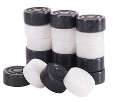 Conjunto de bonecos Checker Marble Radicaln Marble de 3 cm em preto e branco