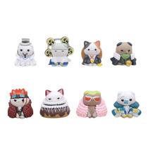 Conjunto de bonecos colecionáveis de anime de 8 piratas em PVC de 4-8 cm Conjunto de bonecos colecionáveis de anime de 8 piratas em PVC de 4-8 cm