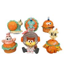 Conjunto de bonecos colecionáveis SpongeBob Burger Party com Patrick