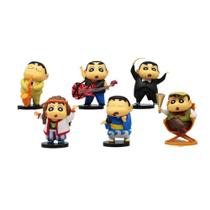 Conjunto de bonecos Crayon Shin-chan Artist, 6 peças, colecionáveis de PVC Conjunto de bonecos Crayon Shin-chan Artist, 6 peças, colecionáveis de PVC